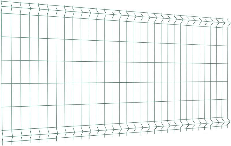 Panelhegn 123 x 250 cm med 8 x 20 cm masker, 3,1 mm tråd, grøn