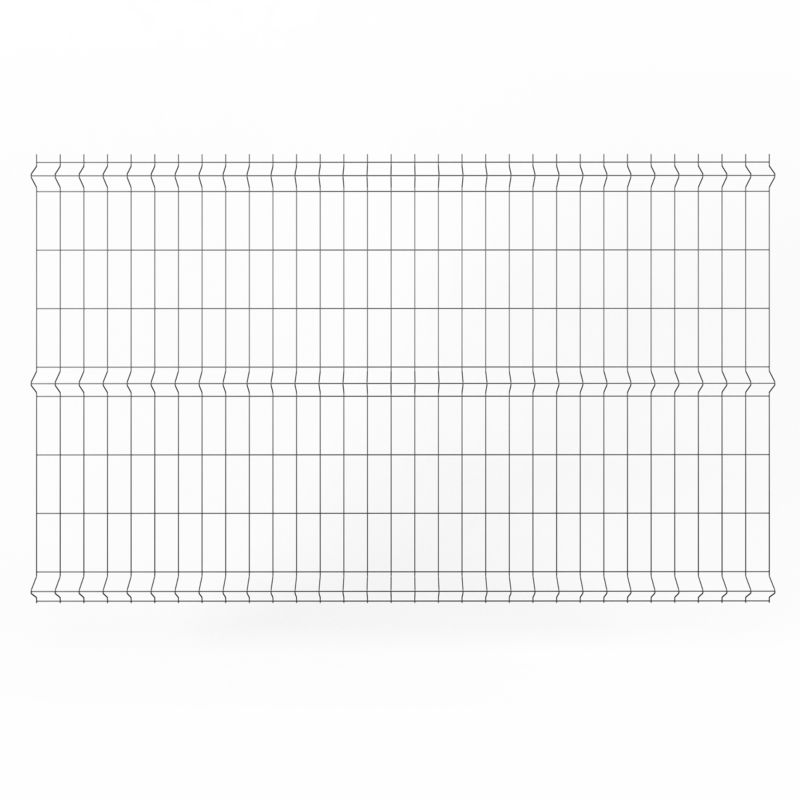 WIŚNIOWSKI sort panelhegn 153 x 250 cm med 8 x 20 cm masker
