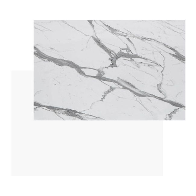 Laminatbordpladepanel 0,3 x 60 x 300 cm statuario / hvid