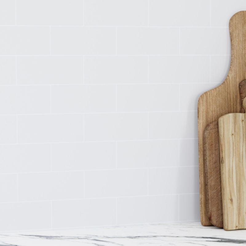 Laminatbordpladepanel GoodHome Nepeta 0,3 x 60 x 200 cm metrofliser / hvid blank