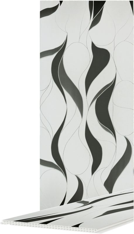 PCV-vægpanelet led onde 2700 x 250 mm, 3,37 m²