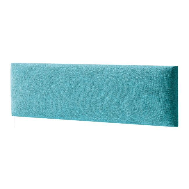 Polstret vægpanel Stegu Mollis rektangulær 60 x 15 cm turkis