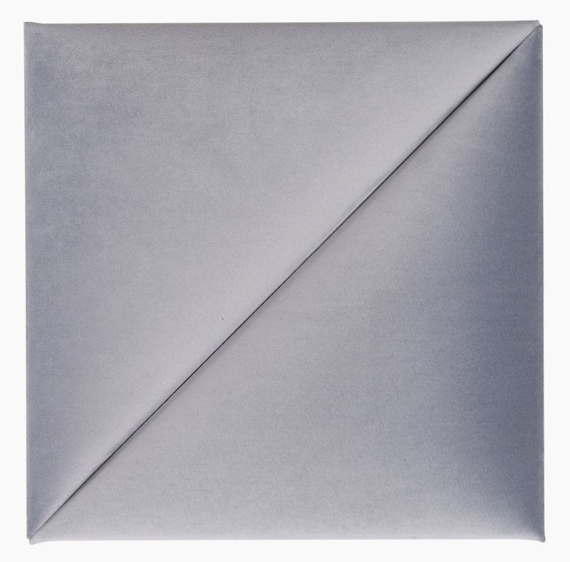 Polstret vægpanel Stegu Mollis trekanter 30 x 30 cm lys blå