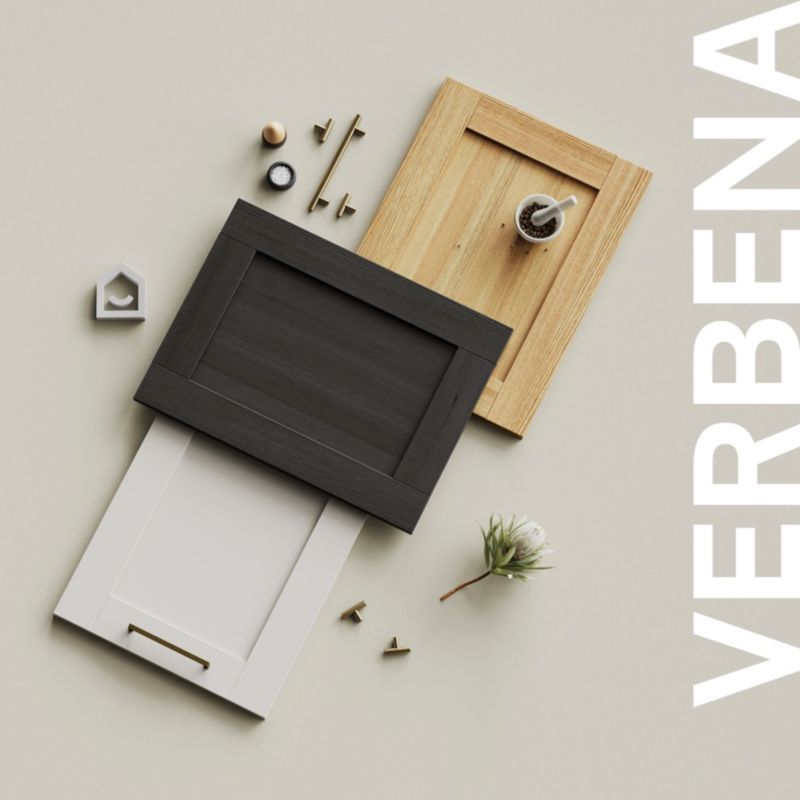 Udskiftningpanel til underskab GoodHome Verbena 57 x 72 cm i naturlig eg, venstre