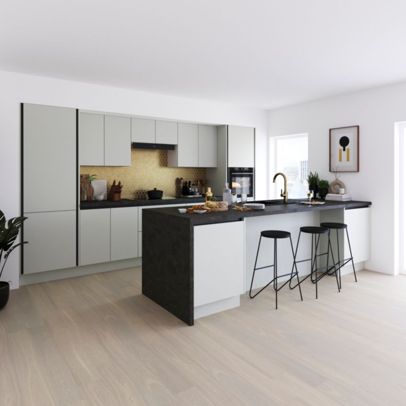 Udskiftningspanel til GoodHome Stevia-skab 32 x 72 cm mat-grå