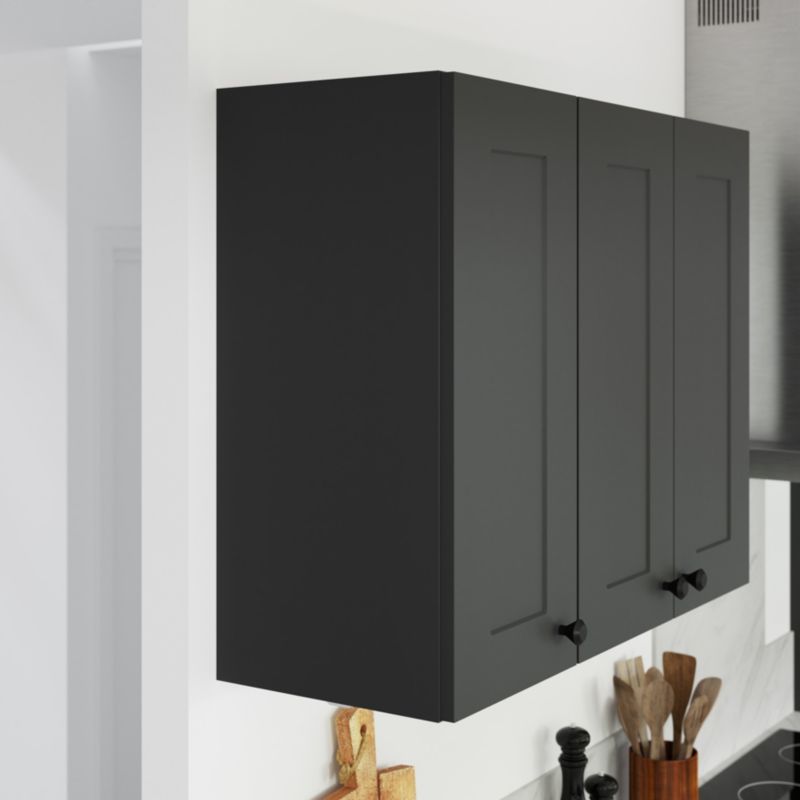 Udskiftningspanel til vægskab GoodHome Artemisia 32 x 72 cm grafit mat