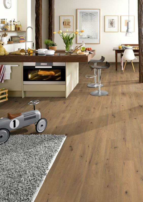 Vandtætte laminatgulvpaneler Weninger Eg Tutti AC4 2,494 m²