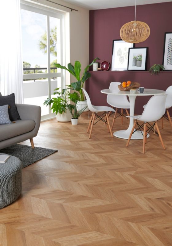 GoodHome vinylgulvpaneler 22,9 x 122 cm naturlig Hungarian 2,24 m²