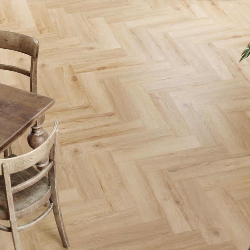 GoodHome SPC vinylgulvpaneler i Bedford eg, sildebensmønster