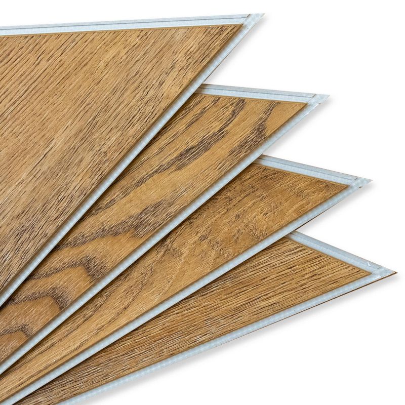 Vinylgulvpaneler Korfu Chevron med integreret underlag 1,524 m²