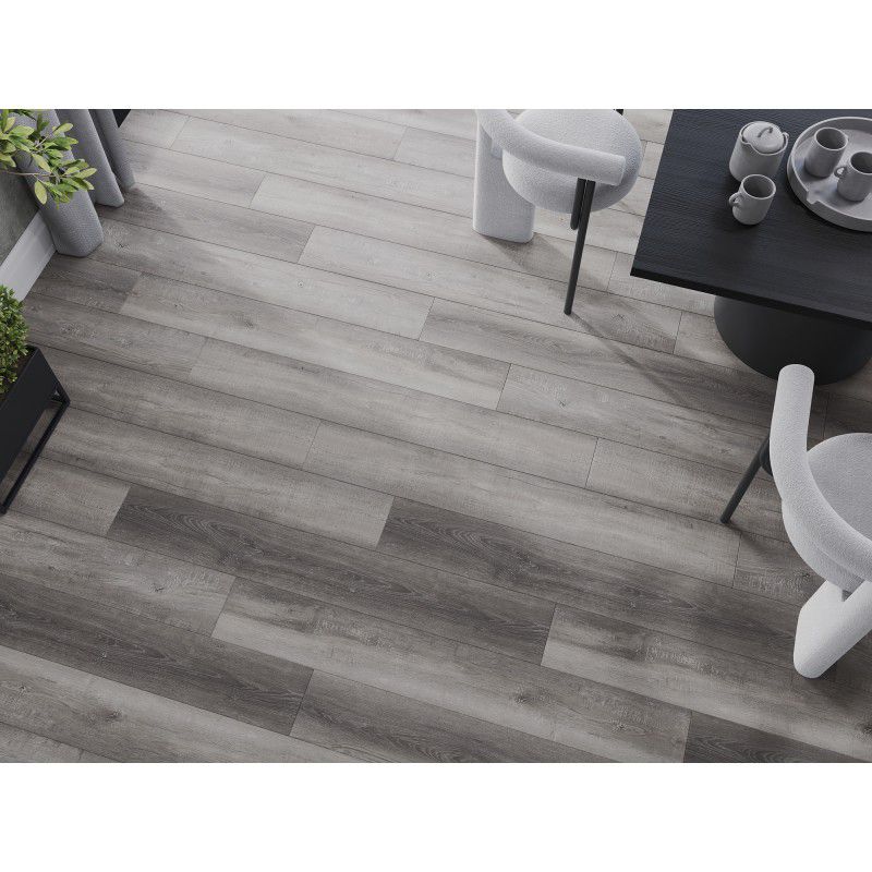 Mexen El Monte grå vinylgulvpaneler 1240x182 mm, 8 stk.