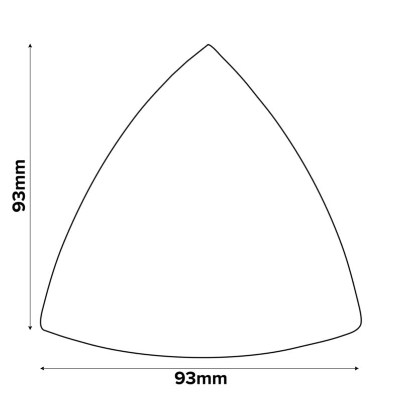 Universal slibepapir 93 mm med velcro, strygejern-form, mix, 10 stk.