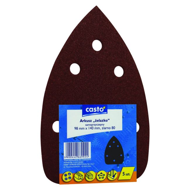 MacAllister strygepapir 98 x 140 mm A21 P80 5 stk.