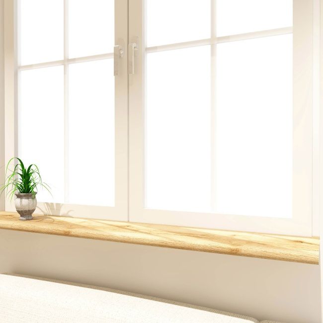 Indvendig vindueskarm Biuro Styl 420 x 30 x 2,8 cm i hampton-eg