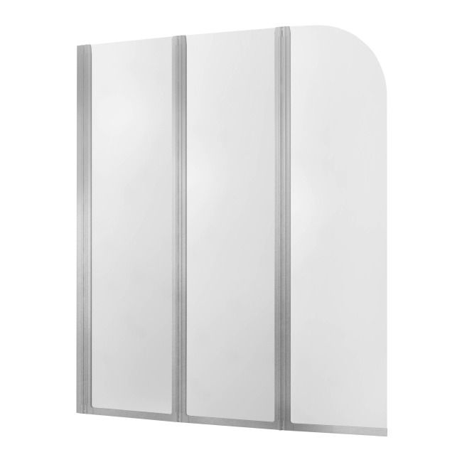 KFA Armatura Modern 3-delt badekarsafskærmning i krom