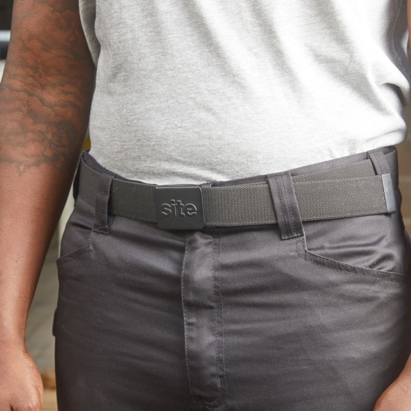 Site sort bælte til arbejdsbukser