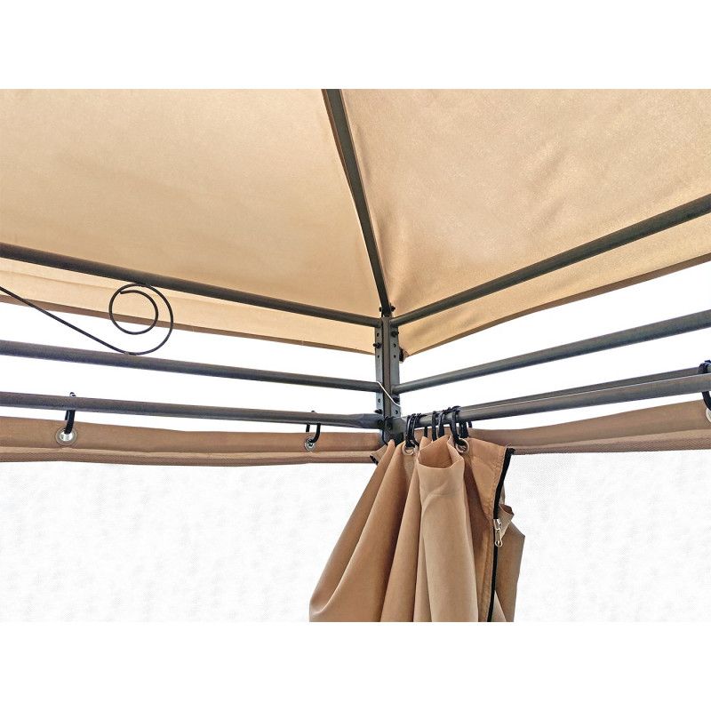 Havelysthus 4iQ Group 3x4m beige med myggenet, 1 stk.