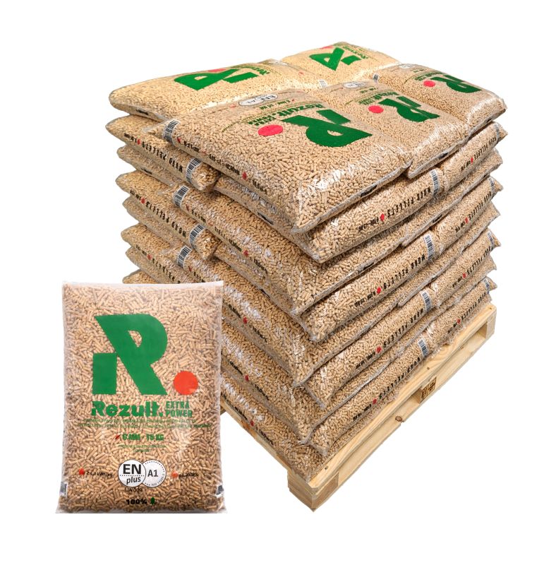 Rezult A1 træpiller 6 mm 15 kg