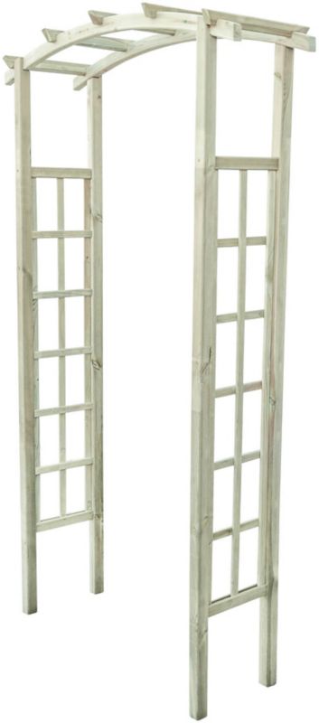 Træpergola med bue 128 x 219 x 40 cm