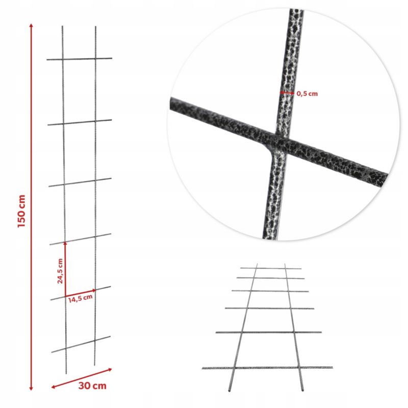 KADAX pergola havegitter til klatreplanter 30x150 cm, 1 stk.