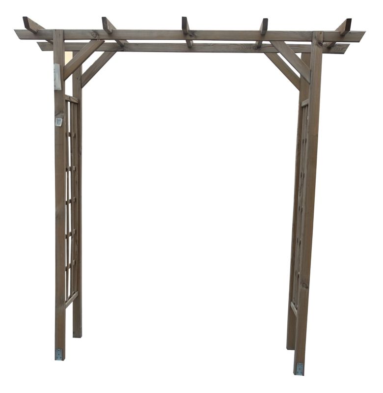 Dobbelt pergola Roma med lige top, 1 stk.