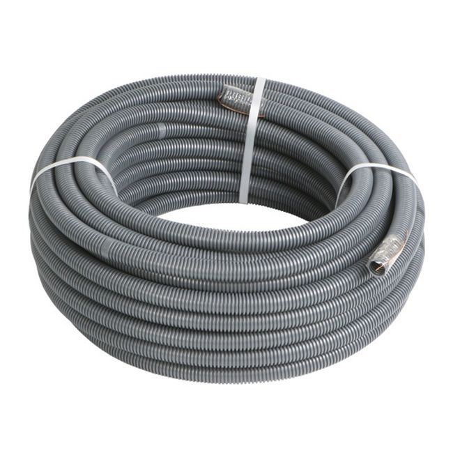 Pilotstyret kabelrør 16 mm 25 m grå