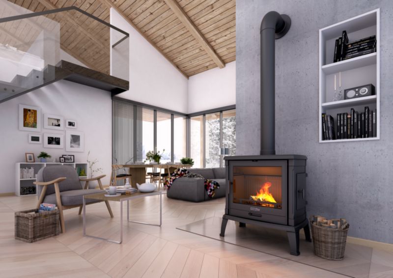 Nordflam Toria Eko 11 kW støbejernsbrændeovn