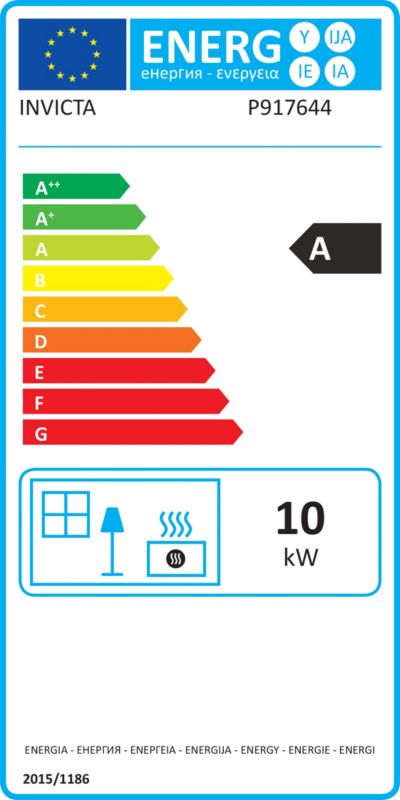 Rustica 10 kW støbejernsbrændeovn