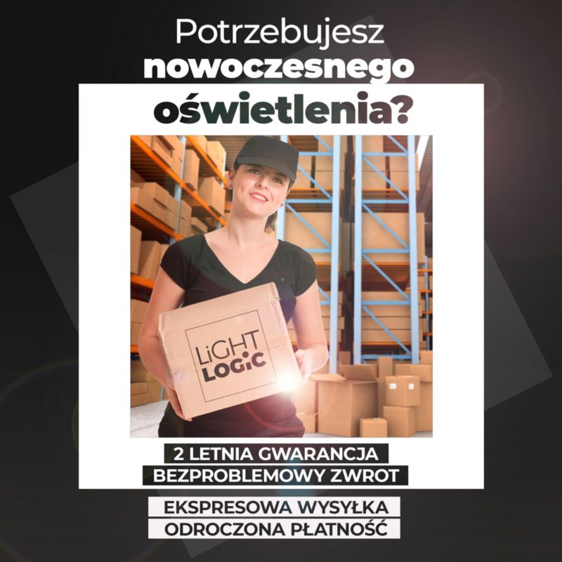 LightLogic LL COSS DTL-B 30543 spotringslampe, loft, justerbar, kvadratisk, mat-sort, 1 stk.