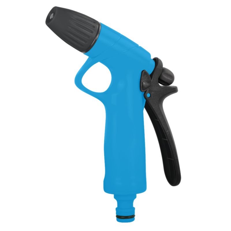 Blå vandingspistol til havebrug