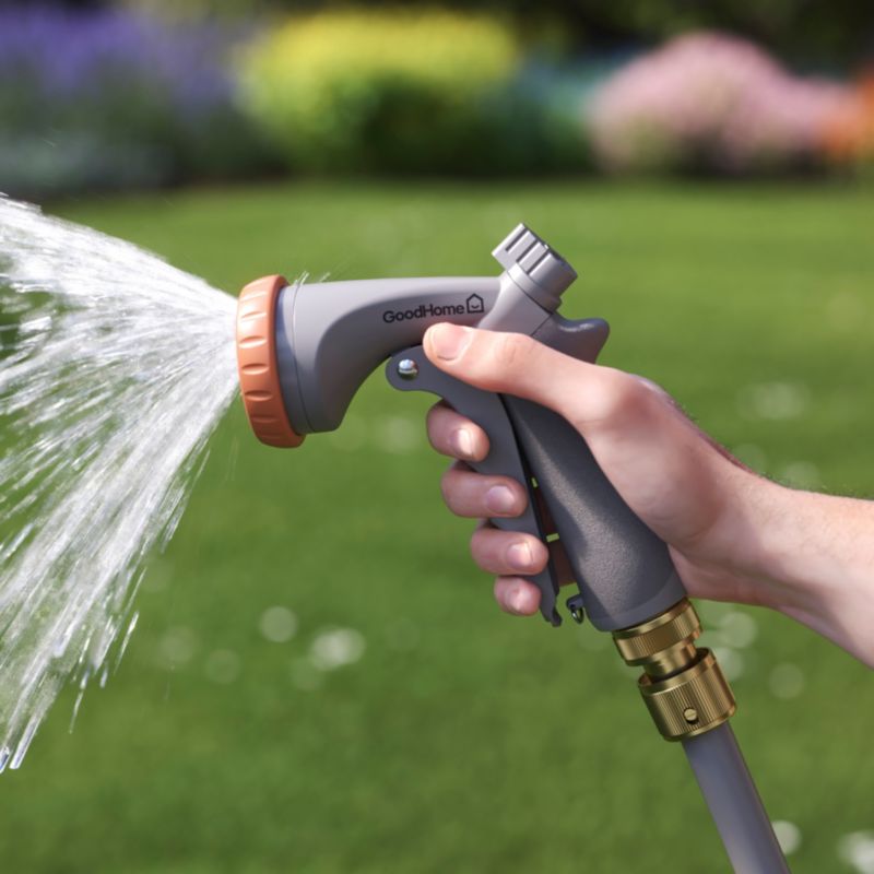 GoodHome multifunktionel metalpistol til havevanding