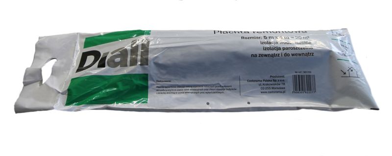 Diall bygge- og renoveringspresenning 5 x 4 m