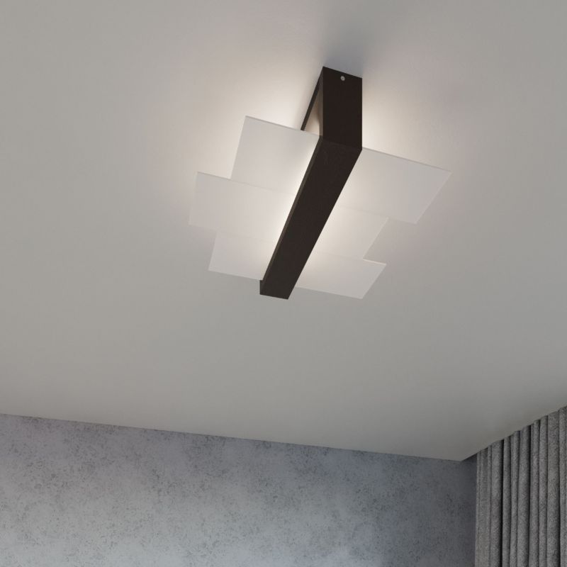 Plafond Sollux Lighting FENIKS 2 wenge 1 stk.