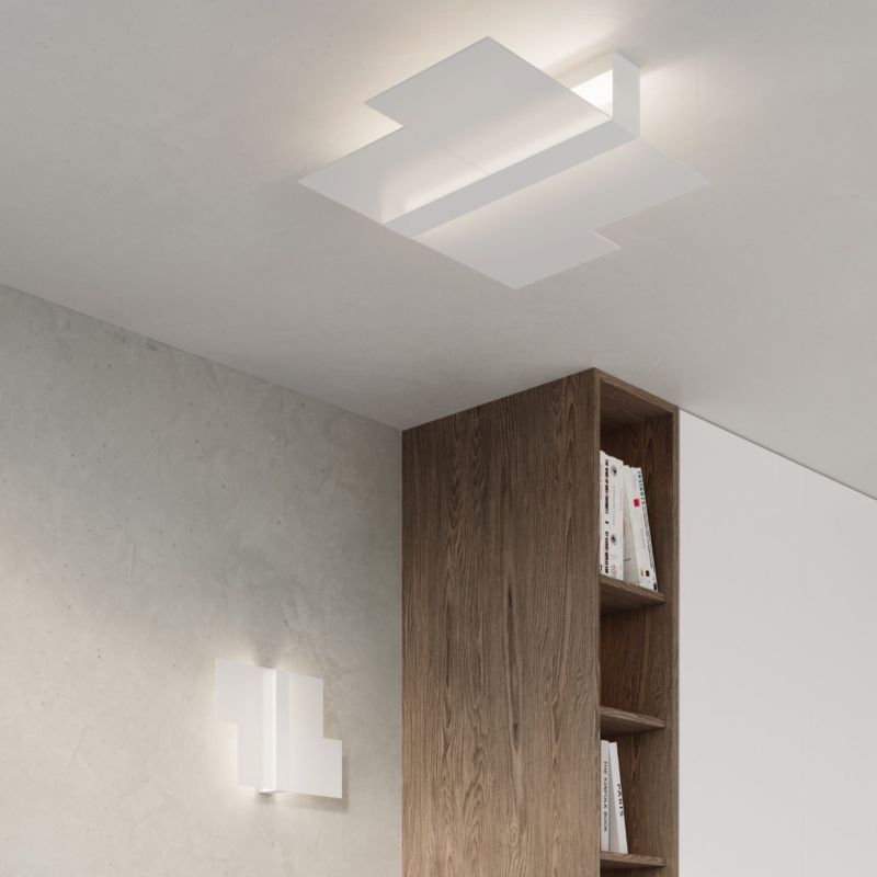 Plafond Sollux Lighting MASSIMO hvid 1 stk.