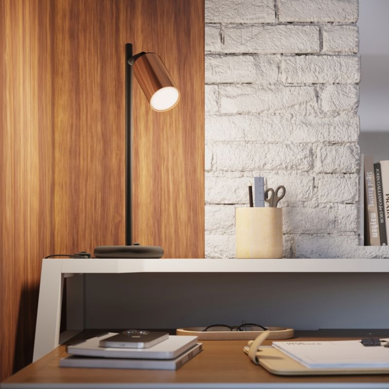 Plafond Sollux Lighting WINX 2 sort/kobber 1 stk.