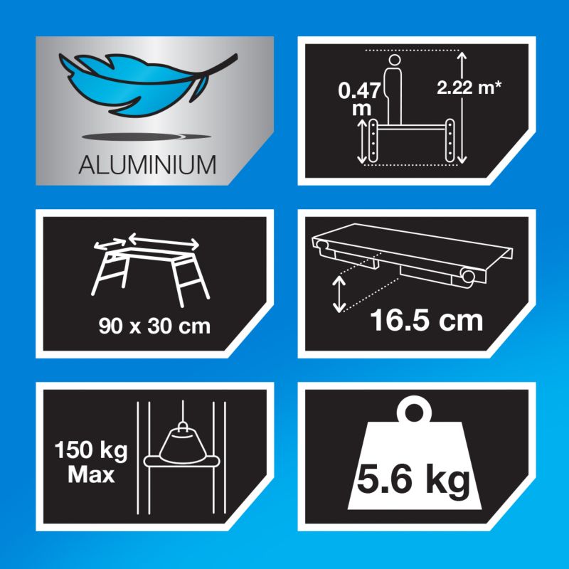 MacAllister arbejdsplatform 900 x 300 mm