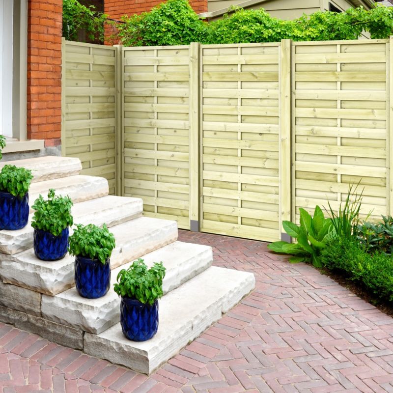 Panelhegn med lige lameller 25 mm 90 x 180 cm