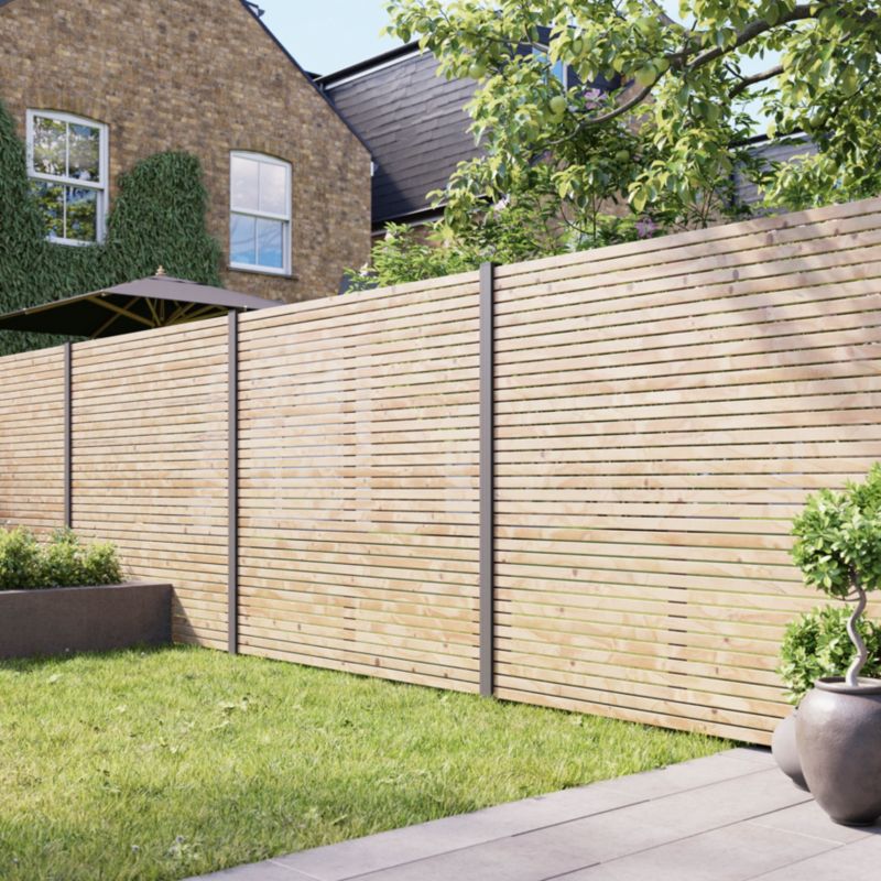 GoodHome Lemhi venetiansk panelhegn 180 x 180 x 3,6 cm