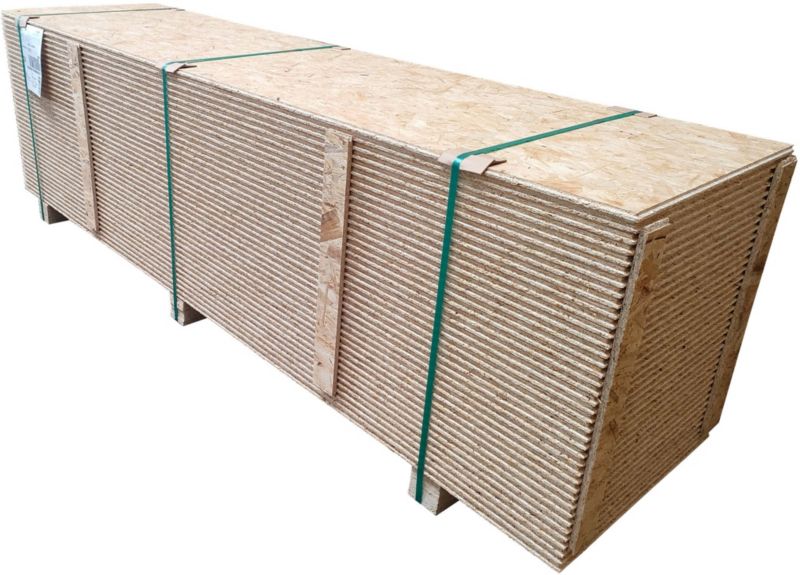 OSB-plade 3 Kronobuild fræset 2500 x 625 x 22 mm