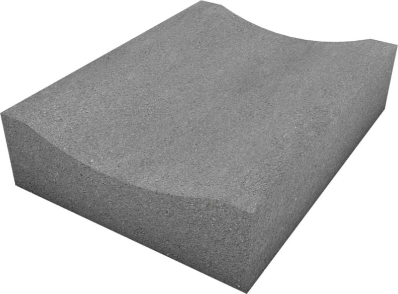 Polbruk afløbsplade 33 x 25 x 8 cm grå