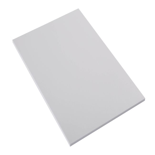 5 mm hvid skummet PVC-plade 100 x 50 cm