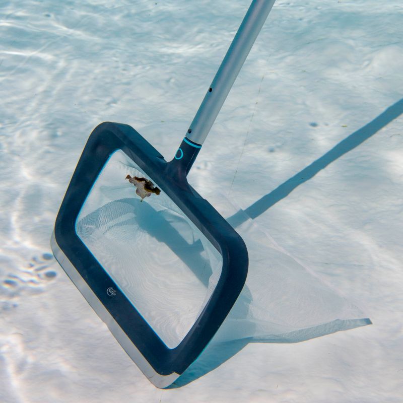 Flad skimmer Graphite til pool og have