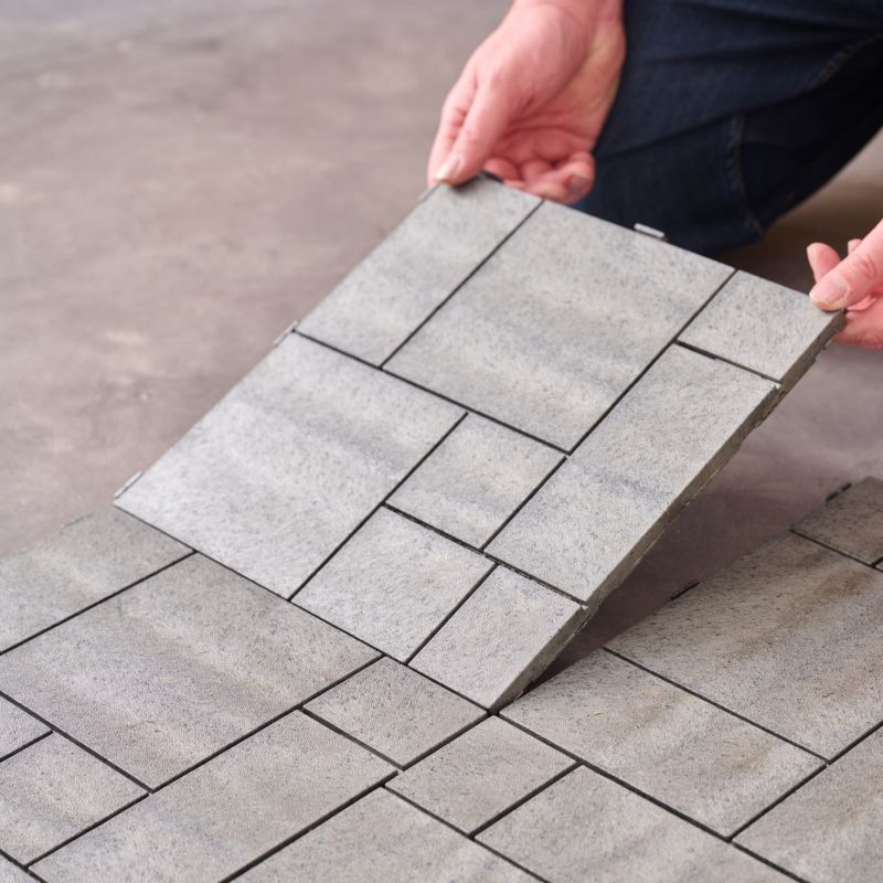 Klikstrom Vadso terrasseflise 30 x 30 cm grå