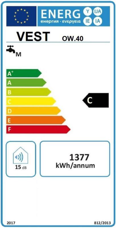 Vest 40 L vandvarmer