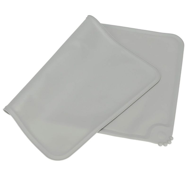 Springos vandtæt og skridsikker måtte til hunde- og kattebakke, grå, 1 stk.