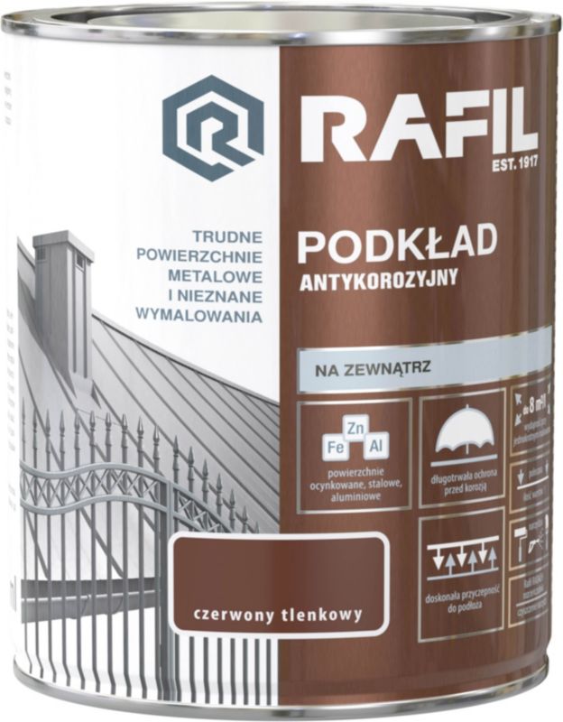 Antikorrosionsprimer Śnieżka Rafil rød oxyd 0,75 l