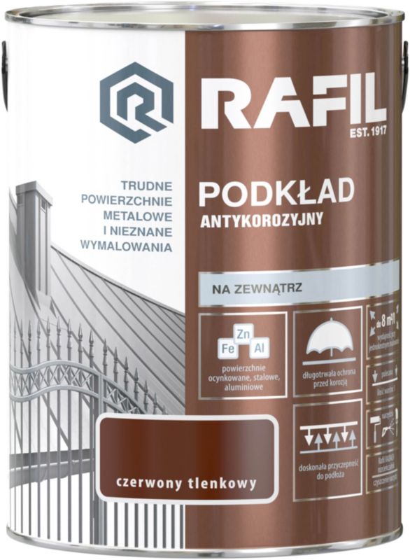 Antikorrosionsprimer Śnieżka Rafil rød oxid 5 l