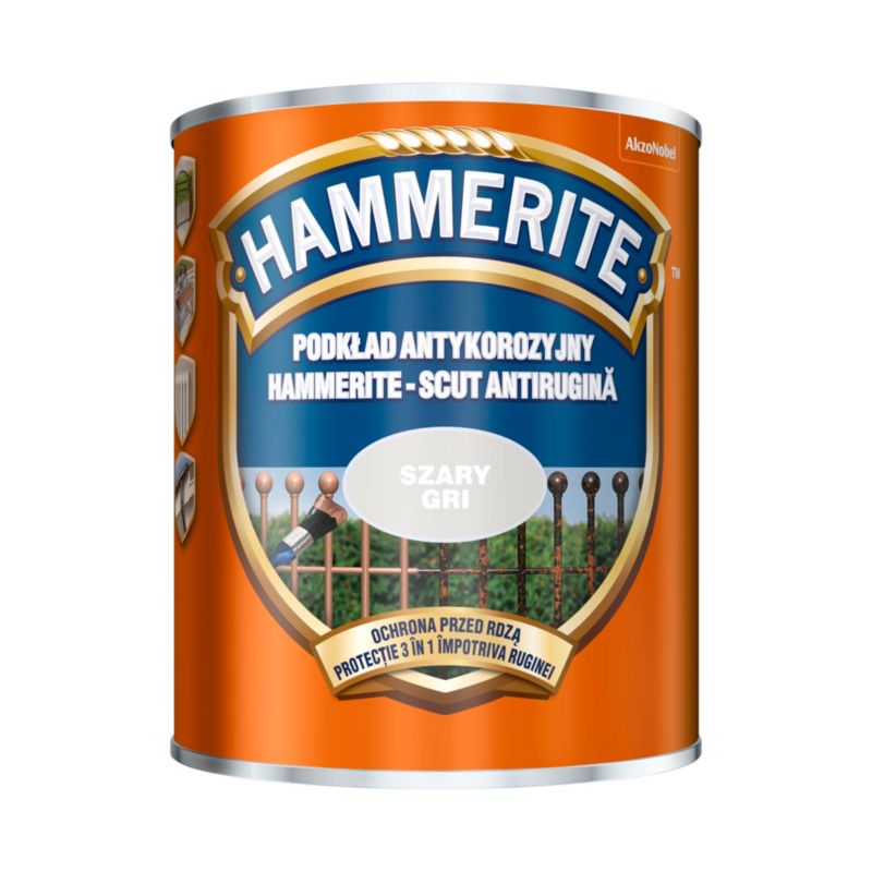 Hammerite antikorrosionsgrunder grå 0,75 l