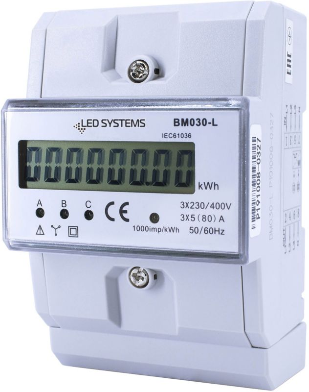 Ledsystems 3-faset energimåler 5 (80) A