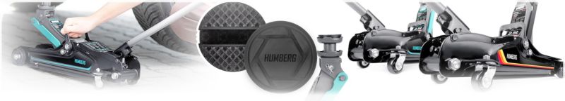 Humberg hydraulisk bil donkraft 2,5 t, lavprofil, 80-360 mm, 1 stk.